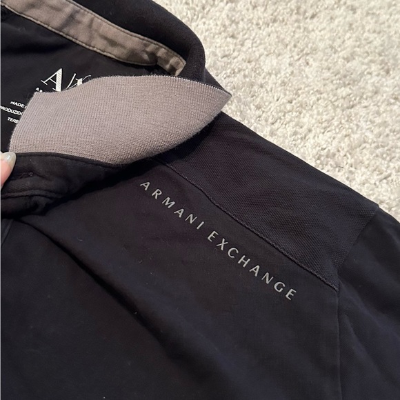 Armani Exchange - Men’s Black Polo Shirt - Size Large - Picture 3 of 8